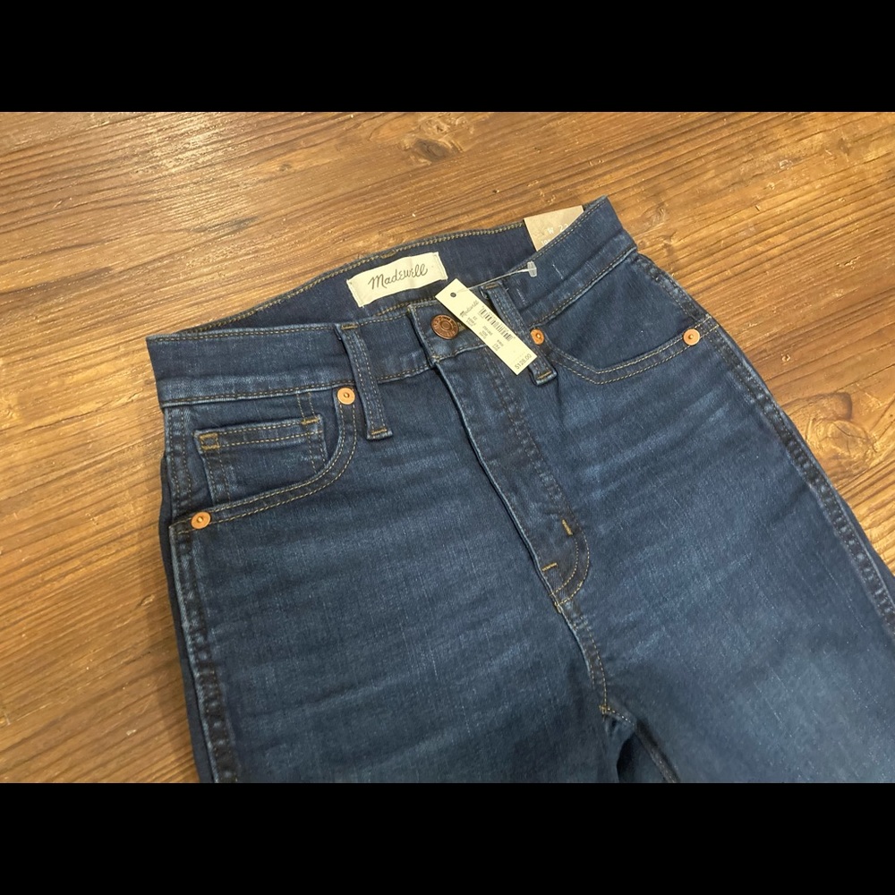 NWT Madewell 10" High Rise Skinny Jeans Size 23 Women's Hayes Wash Style #F4684 - Picture 9 of 13